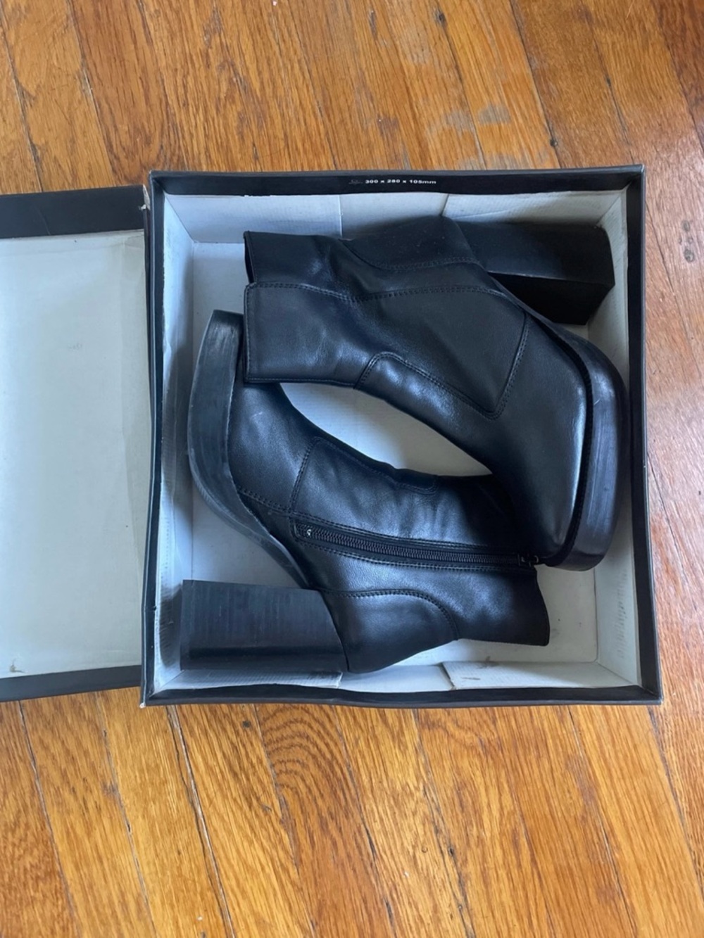 Black Block Heel Ankle Boots